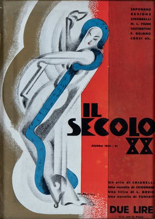 ENRICO PRAMPOLINI (Modena, 1894 - Roma, 1956) Il secolo XX Litografia, 275 x...