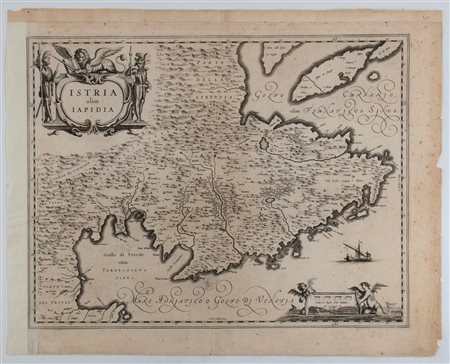 Willem Janszoon Blaeu (1571 - 1638) Istria olim Iapidia Acquaforte e bulino,...