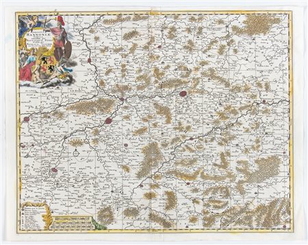 Nicolaes Visscher (Amsterdam, 1618 - 1709) Comitatus Hannoniae tabula...