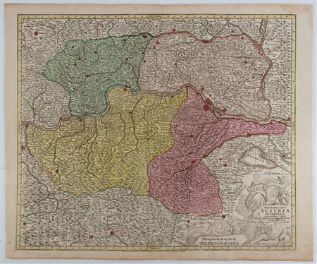 Matthaus Seutter (1678 - 1757) Archiducatus Austriae inferioris accuratissima...