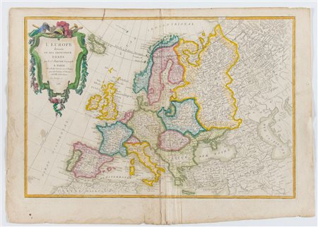 Jean Robert Janvier (fl. 1746 - 1776) L'Europe divisée en ses principaux...