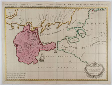 Reinier Ottens (1698 - 1750) Versus Chersonesi Tauricae Seu Crimeae...