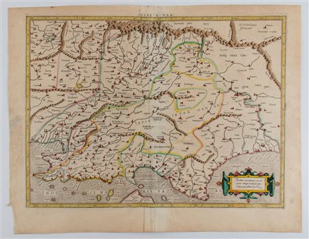 Gerardus Mercator (1512 - 1594) ASIAE X TAB Acquaforte e bulino, 410 x 535 mm...