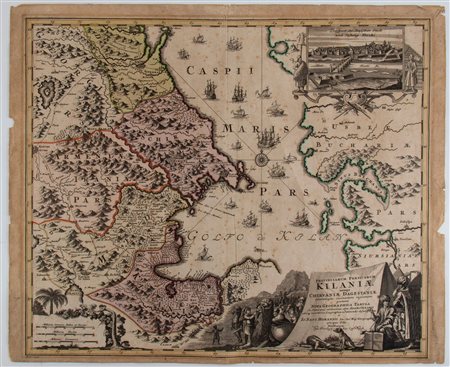 Johann Baptist Homann (1664 - 1724) Provinciarum Persicarum Kilaniae nempe...