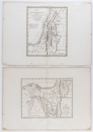 Antoine Rémy Frémin (1810 ca. - 1860 ca.) Carte du voyage des Israelites...