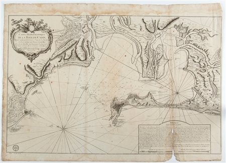 Jacques-Nicolas Bellin (1703 - 1772) Carte Hydrographique de la Baye de Cadix...