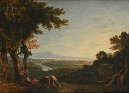 Richard Wilson (bottega di) Montgomeryshire 1714-Colomendy 1782 Veduta di...