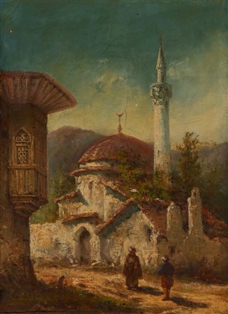 François d'Herbes 1805-1877 La moschea di Trebisonda (Turchia) Firmato in...