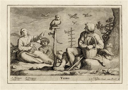 Frederick Bloemaert, I cinque sensi. Amsterdam: Nicolaes I Visscher,...