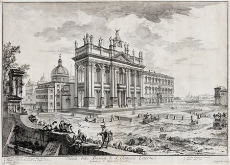 Giovanni Battista Piranesi, Veduta della Basilica di S. Giovanni Laterano....