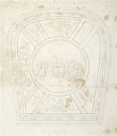 Anonimo della fine del XVIII - inizio del XIX secolo, Studio per decorazione...