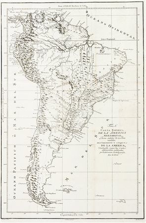 Direccion de Hidrografia, Carta Esferica de la America Meridional, Para...