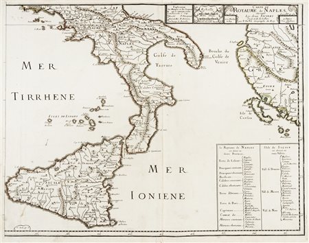 Pierre Duval, Carte du Royaume de Naples ou sont les deux Siciles deçà et de...