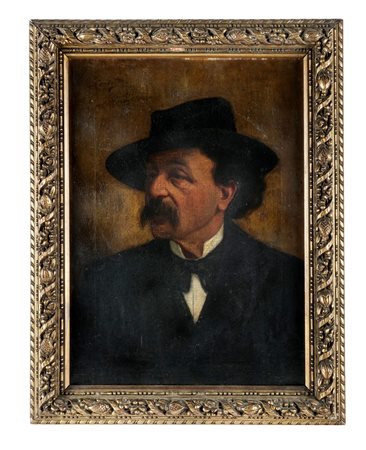 Giovanni Costetti, Ritratto maschile. 1904. Olio su tela. cm 66x47. Firmato...