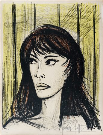 Bernard Buffet, Rita. 1960. Litografia a colori. mm 660x510. Foglio: mm...