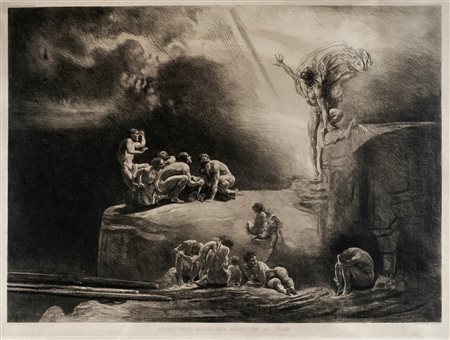 Rudolf Jettmar, Prometheus bringt den menschen das feuer (Prometeo porta il...