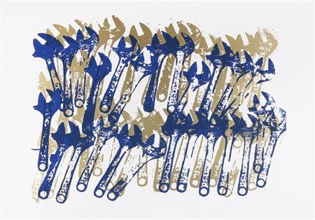 Pierre Fernandez Armand, Wrenches accumulation. Serigrafia. mm 710x1012....