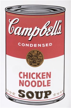 Andy Warhol [da], Campbell's Soup. Chicken noodle. Giclée. mm 600x400. Al...