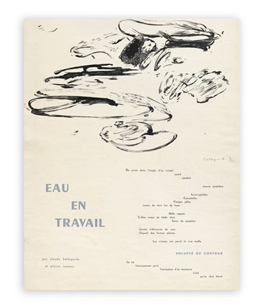 CLAUDE BELLEGARDE (1927-2019) - Eau en travail