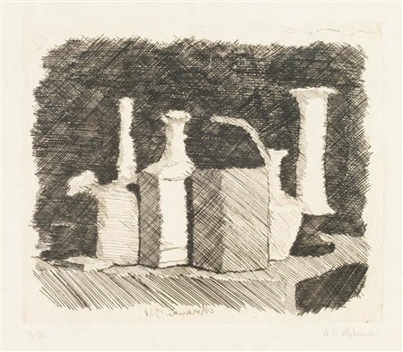 Giorgio Morandi (Bologna 1890 -1964), “Natura morta con sei oggetti”, 1930.