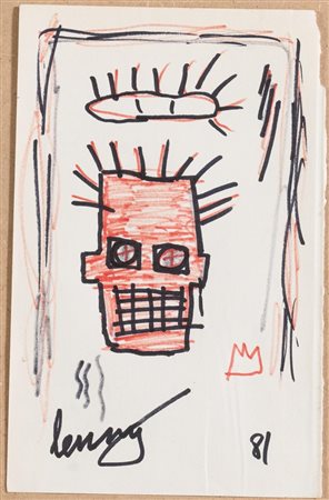 Jean-Michel Basquiat (New York 1960 – 1988), “Senza titolo”, 1981.