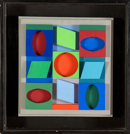 Victor Vasarely (Pécs 1906 - Parigi 1997), “Turkiz (negatif)”, 1967.