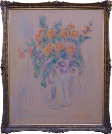 Filippo Albertoni (Reggio Emilia 1930 - Bologna 2011). Vaso di fiori.