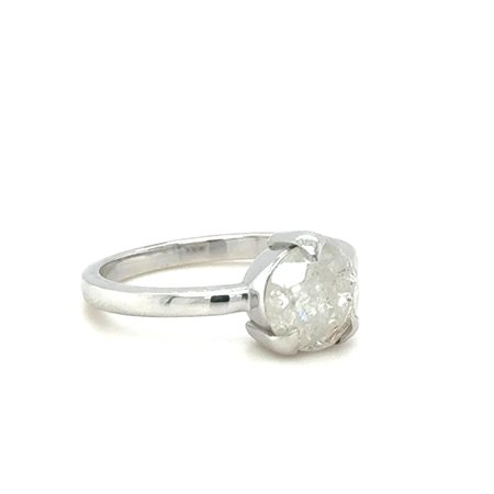 ANELLO IN ORO BIANCO 14K 3.91 GR CON CON DIAMANTE DA 2.11 CT RNG40505