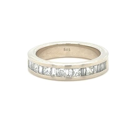 ANELLO IN ORO BIANCO - 6.48 GR CON DIAMANTI NATURALI - DH-R974