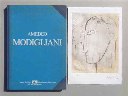 Amedeo Modigliani d’apres Amedeo Modigliani, 1984; Cofanetto contenente 4 di...