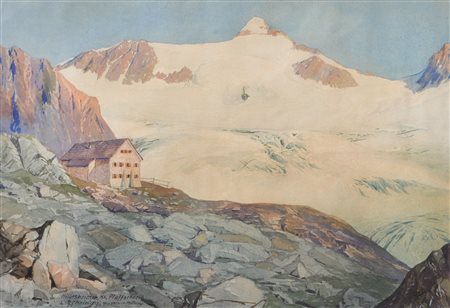 Leopold Scheiring (Nassereith 1884-1927) Rifugio Hildesheimer Hütte -...