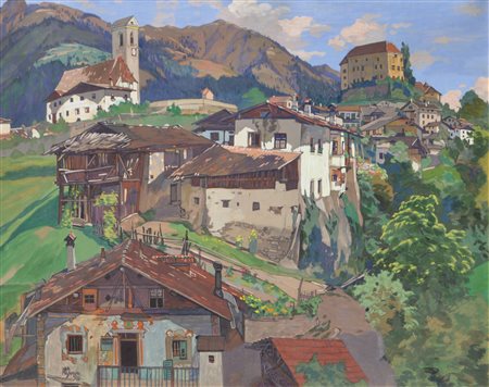 Hans Massmann (Bukarest 1887 - Wien/Vienna 1973) Scena, 1926;Tempera su...