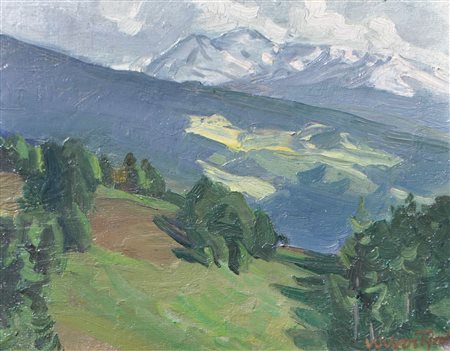 Hans Josef Weber-Tyrol (Schwaz 1874 - Meran/Merano 1957) Valle dell’Inn,...