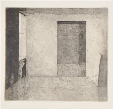 Robert Bosisio (Truden/Trodena 1963) Interno, 1998;Acquaforte, 27,5 x 30,5 cm...