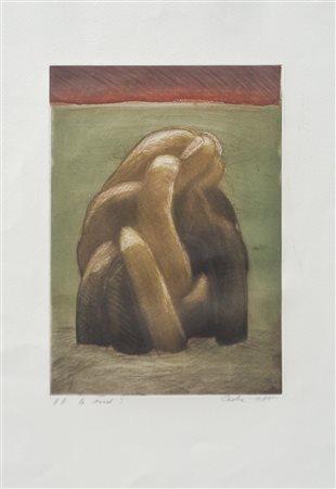 Codre Le Mocol I, 1985;Acquaforte a col. su carta, 65 x 49,5 cm Firma, titolo...