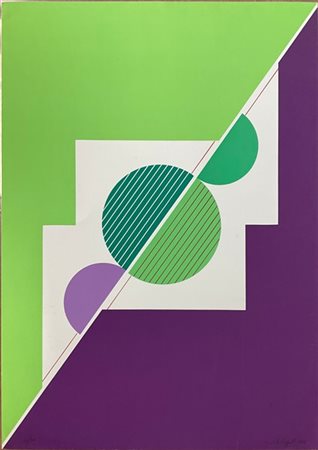 Carmelo Cappello "Senza titolo" 1976
serigrafia a colori
cm 70x50
firmata, datat