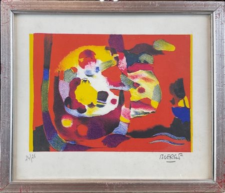 ROLAND BIERGE "Senza titolo" 
litografia a colori
cm 21,5x25,8
firmata e numerat