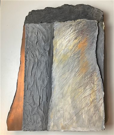 Odinea Pamici "Senza titolo" 1988
scultura da parete in materiali vari
cm 49x37x