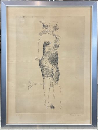 Marino Marini "Reminescenza" 1956
acquaforte
(lastra cm 42,3x30; foglio cm 50,5x