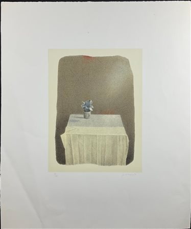 Gianfranco Ferroni "Natura morta" 1990
litografia a colori
cm 60x50,4
firmata, d