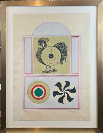 LUCIO DEL PEZZO "Senza titolo" 1965
serigrafia a colori
cm 69,5x49,5
Firmata, da