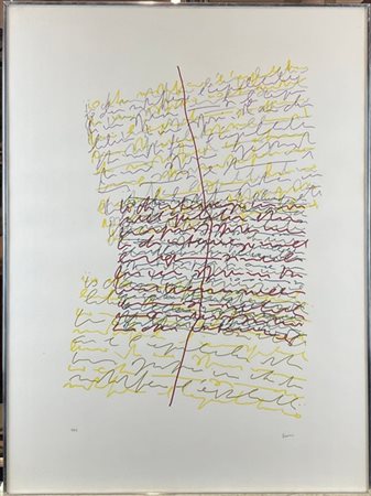 Vincenzo Accame "Senza titolo" 1974
pennarelli su carta
cm 69x51,5
firmato e dat