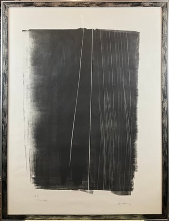 Hans Hartung "L - 46 - 1973" 1973
litografia su carta BFK Rives
cm 102x75,5
firm