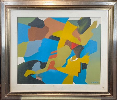 ROLAND BIERGE "20.23 Aout 76" 1976
olio su tela
cm 50x61
firmato in basso a dest