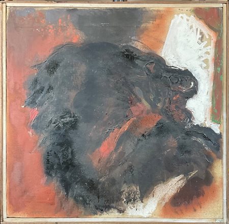 Pino Reggiani "Emblema" 1961
olio su tela
cm 60x60,5
firmato e datato in basso a