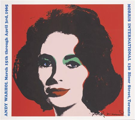 Andy Warhol Pittsburgh 1928 - New York 1987 Liz Taylor, 1965 Manifesto, cm....