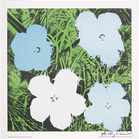 Andy Warhol Pittsburgh 1928 - New York 1987 Flowers Serigrafia a colori, cm....