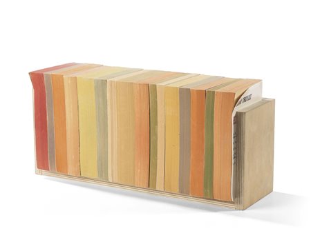 Peter Wüthrich Berna 1962 Tiegel, 2007 Libri e legno, cm. 18,5x39x13 Titolo,...