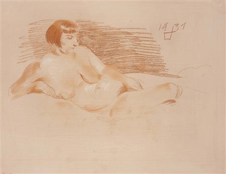 Otto Dix Untermhaus 1891 - Singen 1969 Nudo di donna, 1931 Disegno a...