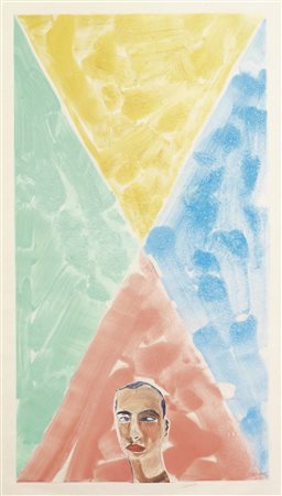 Francesco Clemente Napoli 1952 Senza titolo, (1986) Monotipo a colori su...